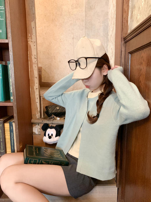 <曾小咸推荐>现货秒杀 ！微信超特价！韩系假两件针织开衫 日常189.99 立减100 秒杀89.99！！ 商品图14