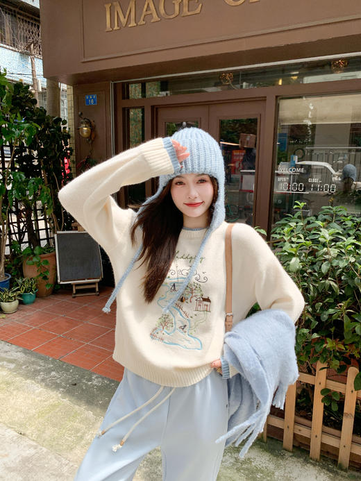 <曾小咸推荐>现货秒杀 ！微信超特价！设计感撞色毛针织衫 日常219.99 立减130 秒杀89.99！！ 商品图14