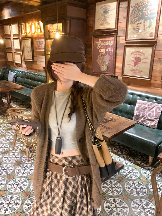 <曾小咸推荐>现货秒杀 ！微信超特价！韩系复古格子半身裙 日常189.99 立减100 秒杀89.99！！ 商品图13