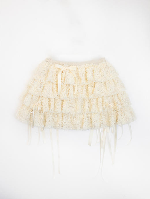 Kaiy Xiao 辉夜蕾丝层叠蝴蝶结蛋糕短裙 商品图4