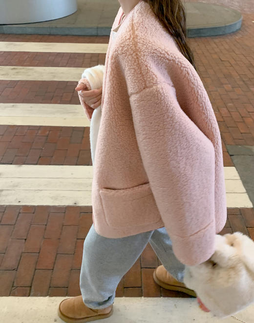 <曾小咸推荐>现货秒杀 ！微信超特价！ 撞色边羊羔毛外套 日常229 立减89.01 秒杀139.99！！ 商品图6