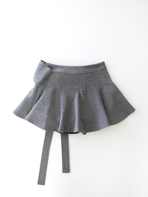 Kaiy Xiao 山雀天丝蝴蝶结波浪短裙 商品图4