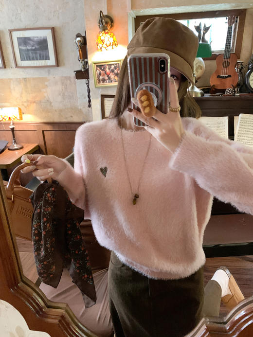 <曾小咸推荐>现货秒杀 ！微信超特价！韩系水貂绒毛衣 日常199.99 立减110 秒杀89.99！！ 商品图11