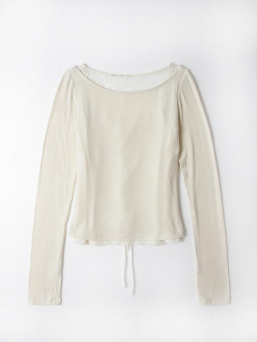 Kaiy Xiao 铃兰蕾丝绑带上衣 商品图7