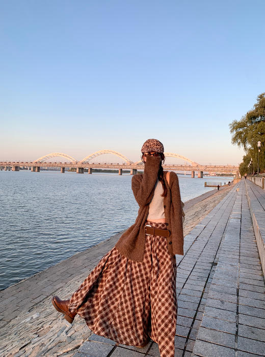 <曾小咸推荐>现货秒杀 ！微信超特价！韩系复古格子半身裙 日常189.99 立减100 秒杀89.99！！ 商品图6