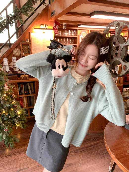 <曾小咸推荐>现货秒杀 ！微信超特价！韩系假两件针织开衫 日常189.99 立减100 秒杀89.99！！ 商品图12