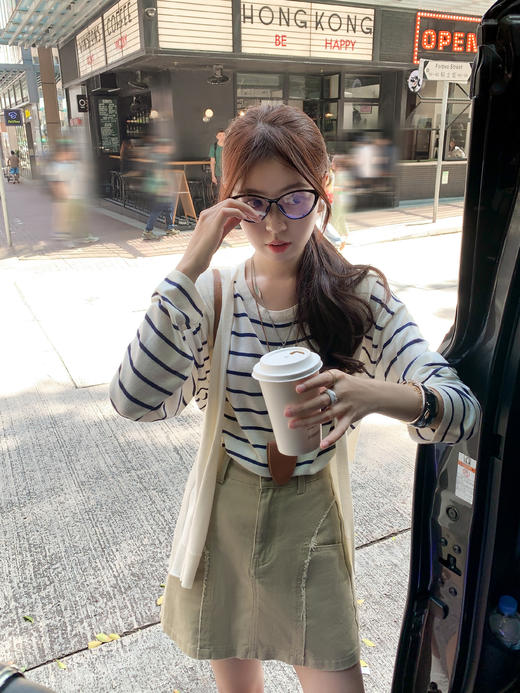 <曾小咸推荐>条纹长袖针织 商品图4