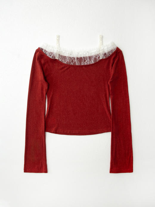 Kaiy Xiao 藤蔓精灵蕾丝 长袖上衣 商品图3