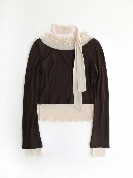 Kaiy Xiao 香雪球两件套围巾上衣 商品图7