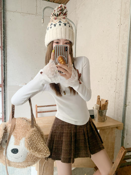 <曾小咸推荐>现货秒杀 ！微信超特价！半高领蕾丝拼接打底衫 日常129.99 立减60 秒杀69.99！！外套  秒杀169.99！！ 商品图11