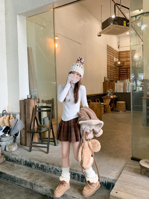 <曾小咸推荐>现货秒杀 ！微信超特价！半高领蕾丝拼接打底衫 日常129.99 立减60 秒杀69.99！！外套  秒杀169.99！！ 商品图7