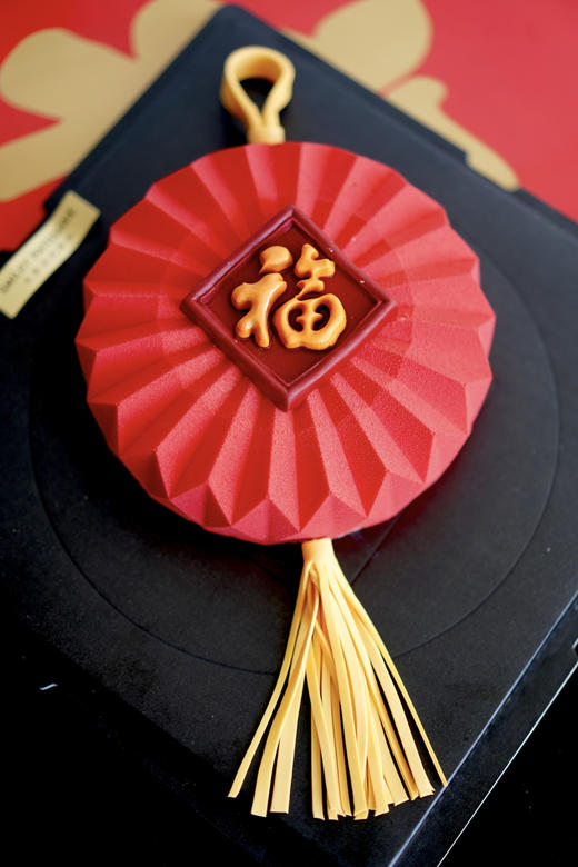 春节慕斯蛋糕 | 覆盆子荔枝香草开心果 - 灯笼予福 商品图1