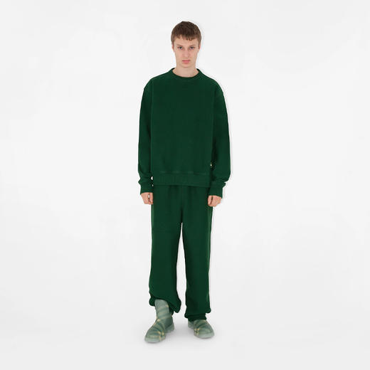 BURBERRY 巴宝莉 男士马术骑士设计贴花棉质慢跑裤 绿色 8085406 B8636 商品图3