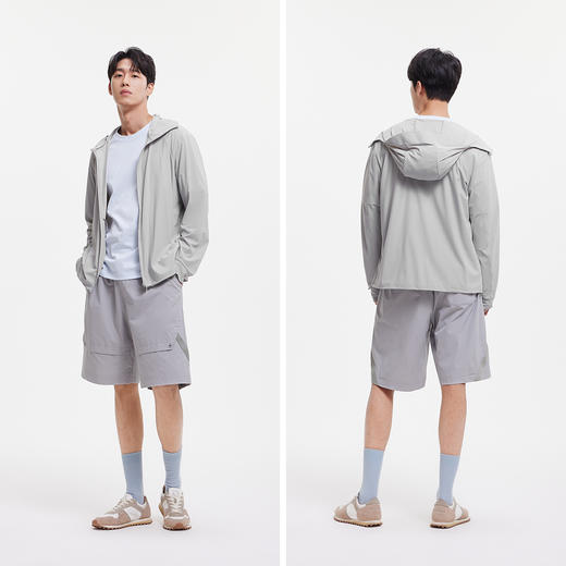 防晒外套|森马夹克男夏季轻量防晒衣遮热针织连帽上衣户外通勤风 商品图2