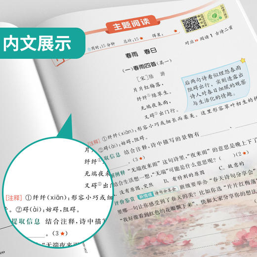 2026春下学期【人教版】1~6年级 实验班语文同步阅读素养提优小学语文 商品图3