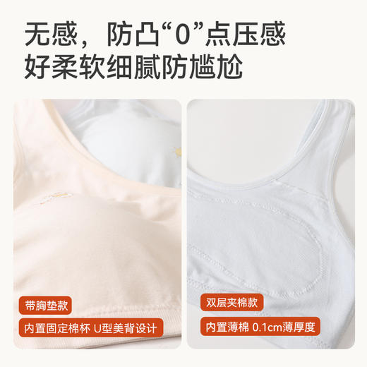 [均码内衣]卓儿少女款无码内衣8306U型美背无感穿衣自由 商品图1