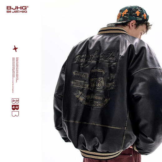 BJHG不计后果美式复古羽绒服男款冬新款加厚防风保暖机车夹克外套 商品图0