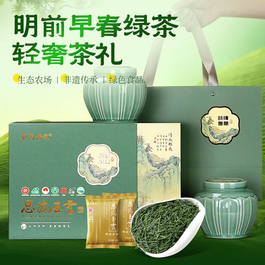茶马世家一级恩施玉露春华高端商务礼盒180g（3g*30*2) 商品图0