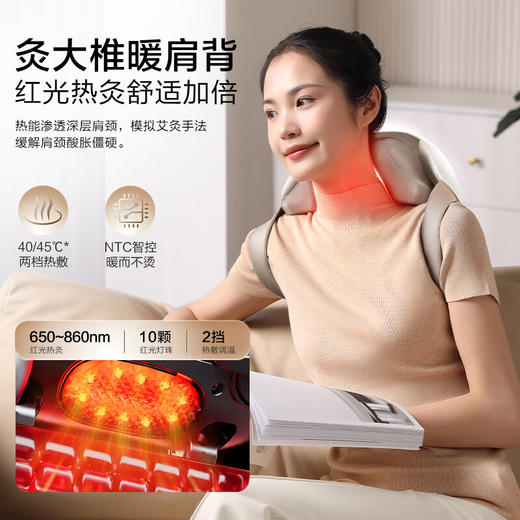 海尔（Haier）颈椎按摩器按摩披肩按摩仪颈椎肩颈斜方肌腰颈部按摩器生日新年礼物送爸妈男女友HHZ-J503Z-Pro 商品图2