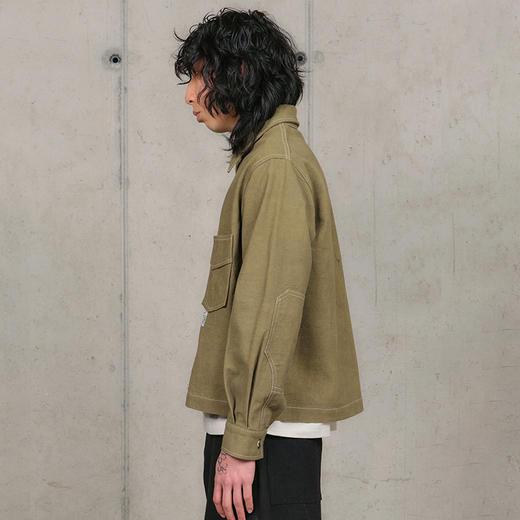 Story mfg 555 JACKET 男女中性款天然植物染色工装夹克外套 商品图1