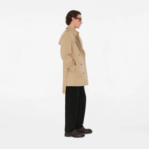 BURBERRY 巴宝莉 男士肯辛顿版型 – 短款 Heritage Trench 束腰风衣 蜂蜜色 8079390 A1366 商品图8