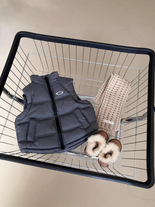 儿童小O经典色系棉马甲亲子潮流坎肩时尚外搭中大童立领100-170cm 商品图3