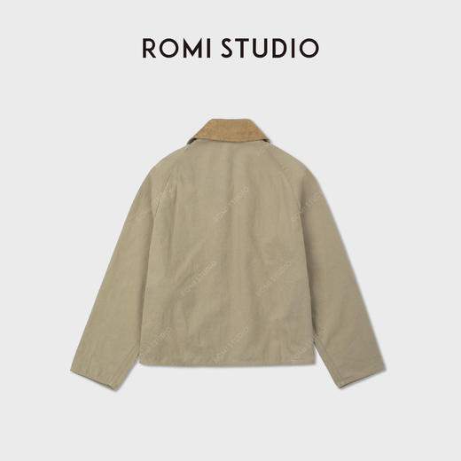 ROMI STUDIO“美式复古”牛津纺撞色格纹翻领夹克外套RWCAWY4932 商品图2
