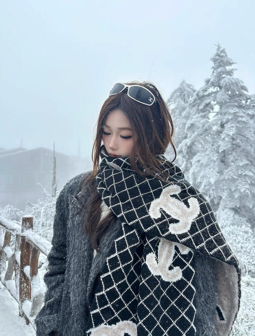 YP78-香奈儿针织双面围巾（DSX） 商品图0