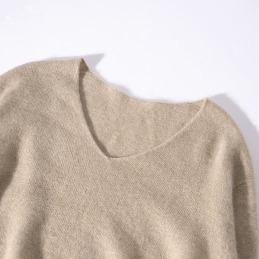 Grace&Glam 云朵保暖羊绒羊毛V领拉绒毛衣 商品图2