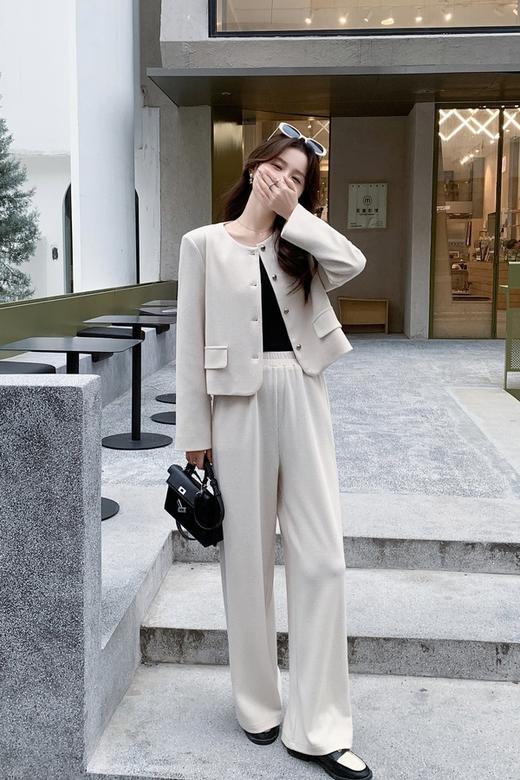 LNNNS 简约修身小香风气质通勤裤子套装 22098 商品图1