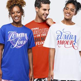 【尊巴】1.26号新款男女短袖T恤Z3A000307（均码，胸围110厘米，衣长75厘米）