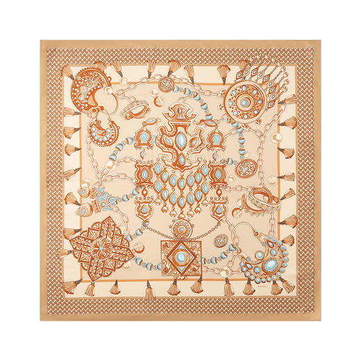 万事利双面印花大方巾-华璎珞彩 商品图7