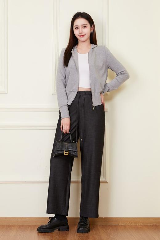 Kai & Kiera 垂感宽松休闲百搭直筒裤 22100 商品图2