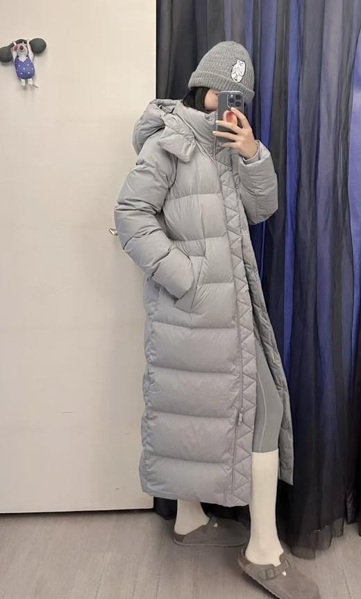 工厂特价lu长款9格白鹅绒羽绒服 商品图6