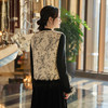 奢姿大码女装2025冬季减龄山水画设计流苏两件套胖妹妹时尚套装9954954060A 商品缩略图3