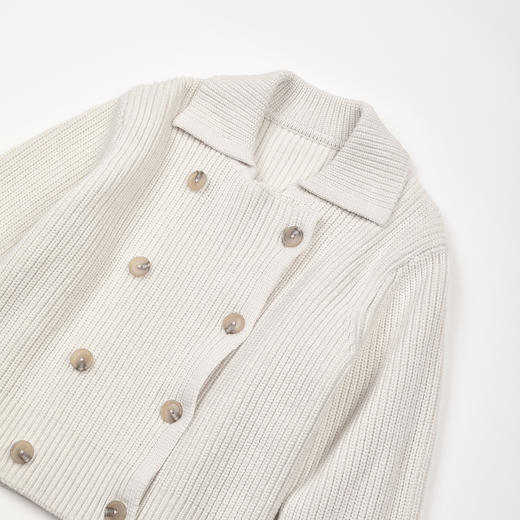 ROMI STUDIO“复古优雅”精梳棉元宝织立体廓形毛织外套 RWCSWG3043 商品图3