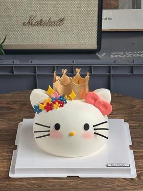立体皇冠kitty猫蛋糕 球（提前3天下单）