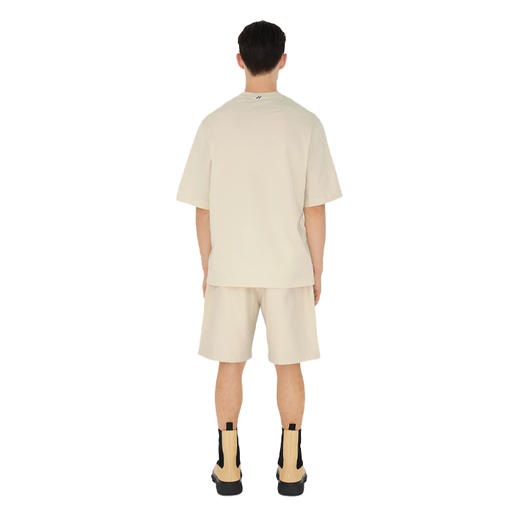 BURBERRY 巴宝莉 男士马术骑士徽标贴花棉质圆领短袖T恤 皂白色 8080813 B7348 商品图5