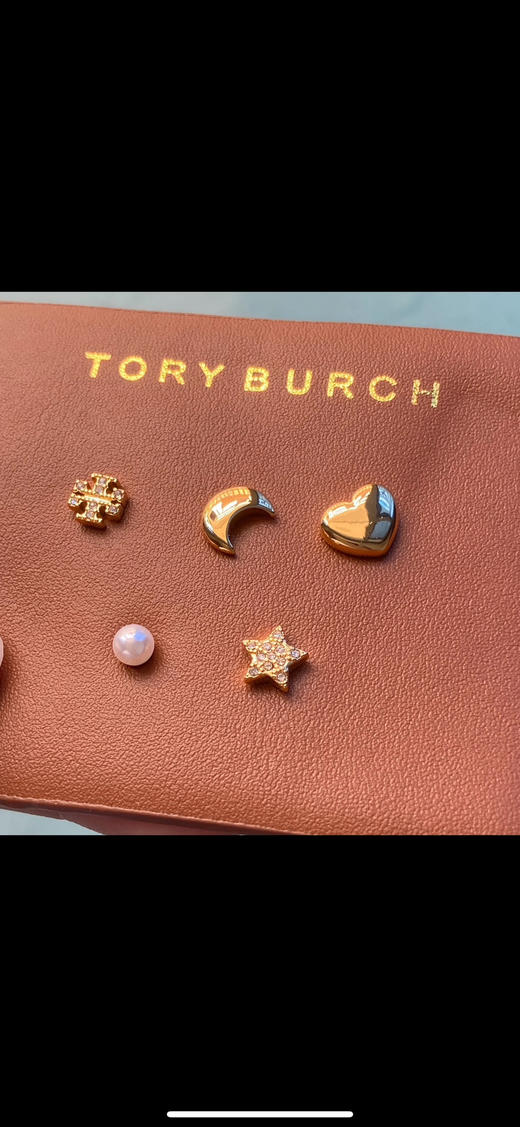 【周末秒杀 直接调价 下单即可】TB 星月 组合5件套装 新款耳钉 纯铜镀18K金 商品图4