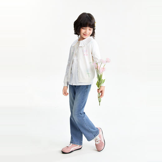 【实体店同款】女童针织开衫春季新款安奈儿童装AG614047 商品图5