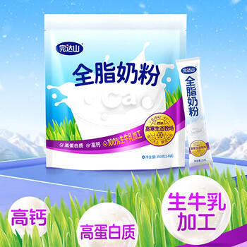 完达山（wondersun）全脂奶粉 高蛋白质高钙 生牛乳加工350g(新老包装随机发货)  /水饮冲调 /成人奶粉 /全家营养牛奶粉 商品图5