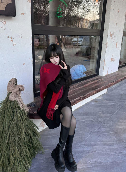 YP75-驴家经典款印花流苏围巾（DSX） 商品图4