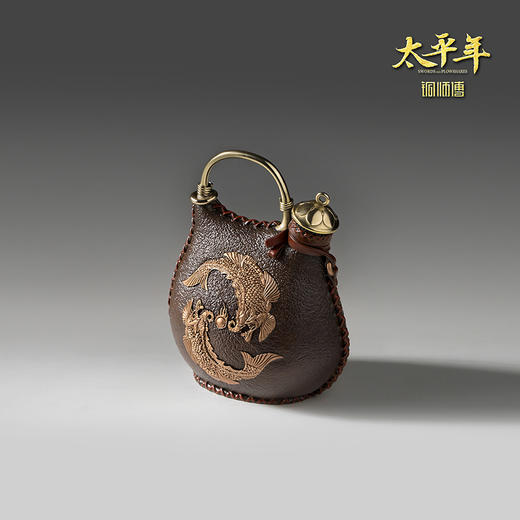 铜师傅 吴越水囊《太平年》联名款  官方正版授权 家居工艺品摆件 商品图3