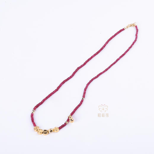 【九五至尊】红宝石五帝钱金链    XL12512008 商品图1