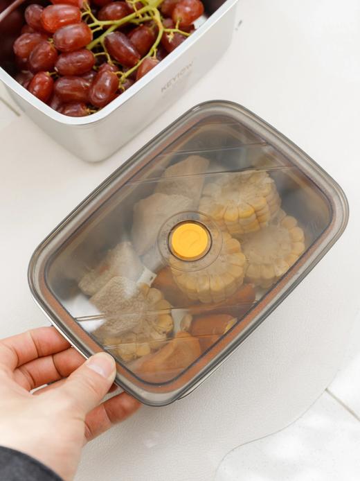 4件套~S姆同款！【出口欧盟🇪🇺KEYIOW微真空316不锈钢保鲜盒】带阀门，更保鲜！食品级SUS316不锈钢材质，TTR五研认证WD 商品图6