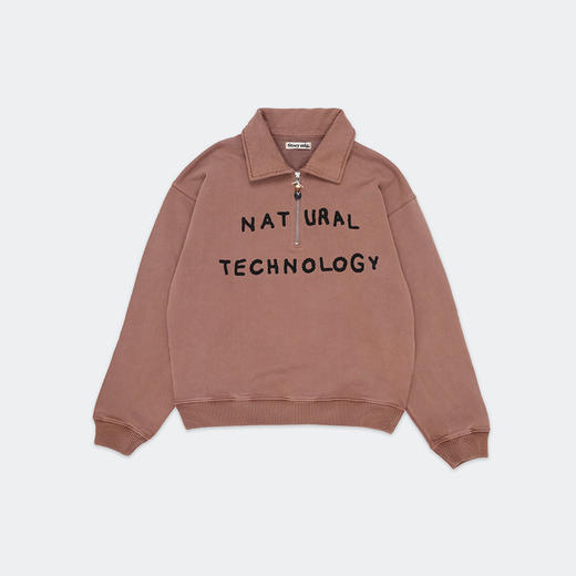 Story mfg GEO PULLOVER 男女中性款复古半拉链串珠卫衣 商品图3