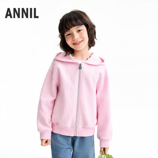 【实体店同款】女童针织外套春季新款安奈儿童装AG615110 商品图2