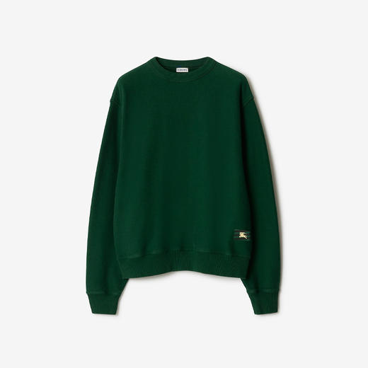 BURBERRY 巴宝莉 男士马术骑士徽标贴花棉质运动卫衣 绿色 8081222 B8636 商品图0