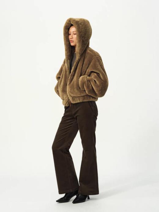 Evistub girls/E-5DWT1439/美拉德棕咖毛绒麂皮外套 商品图2