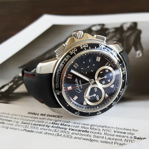 【95新】Glashütte Original 格拉苏蒂1-39-31-43-03-03自动机械机芯计时42MM（男款）SPORT EVOLUTION系列精钢 090126NJS28 商品图4